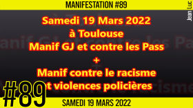 ✊ MANIFESTATION #89 📣 Contre cet état totalitaire et les violences policières 📌 Toulouse 👤 JL Ametller 📆 02-04-2022 by AKINA