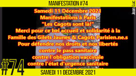 ✊  MANIFESTATION #74 📣 Les Cagots montent à Paris 📌 Paris 👤 JL Ametller 📆 11-12-2021 by AKINA