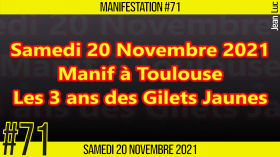 ✊  MANIFESTATION #71 📣 Pour la liberté et la démocratie 📌 Toulouse 👤 JL Ametller 📆 20-11-2021 by AKINA